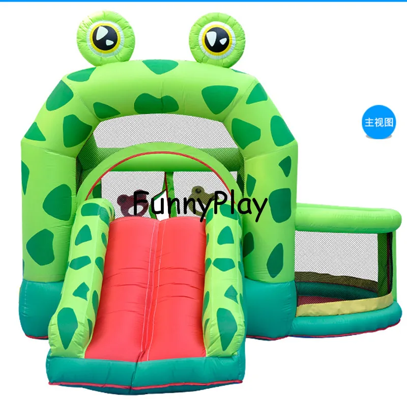 

Promotional Mini Inflatable Castle Jumper house with Slide rental inflatable trampoline jumping castle with blower