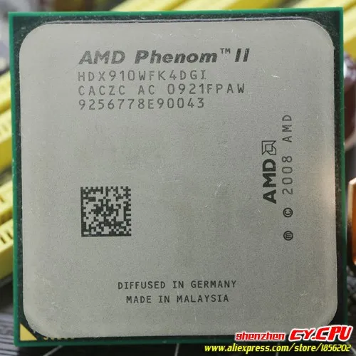 Процессор AMD Phenom II X4 910 четырехъядерный процессор(2,6 ГГц/6 м/95 Вт/2000 ГГц) Socket am3 am2+ 938 pin, X4 925X4 945