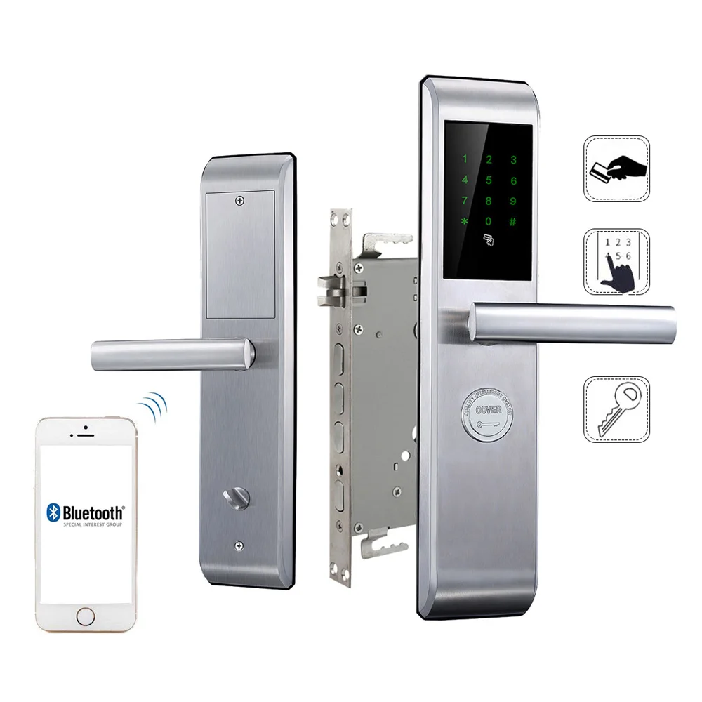 Smartphone Bluetooth Door Lock APP Combination, Code Touch Screen Keypad Password Smart Electronic door Lock Smartphone Bluetooth Door Lock APP Combination, Code Touch Screen Keypad Password Smart Electronic door Lock