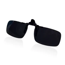 Two Colors UV400 Vision Clip On Flip Up Driving Lens Glasses Sunglasses Eyewear accessories