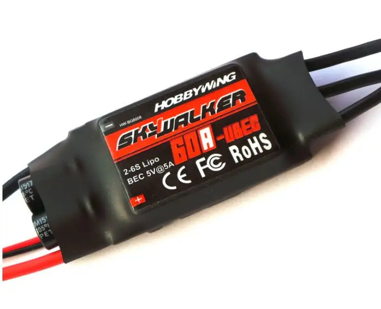 Hobbywing Skywalker 15A 20A 30A 40A 50A 60A 80A ESC контроллер скорости с UBEC для RC самолетов вертолет