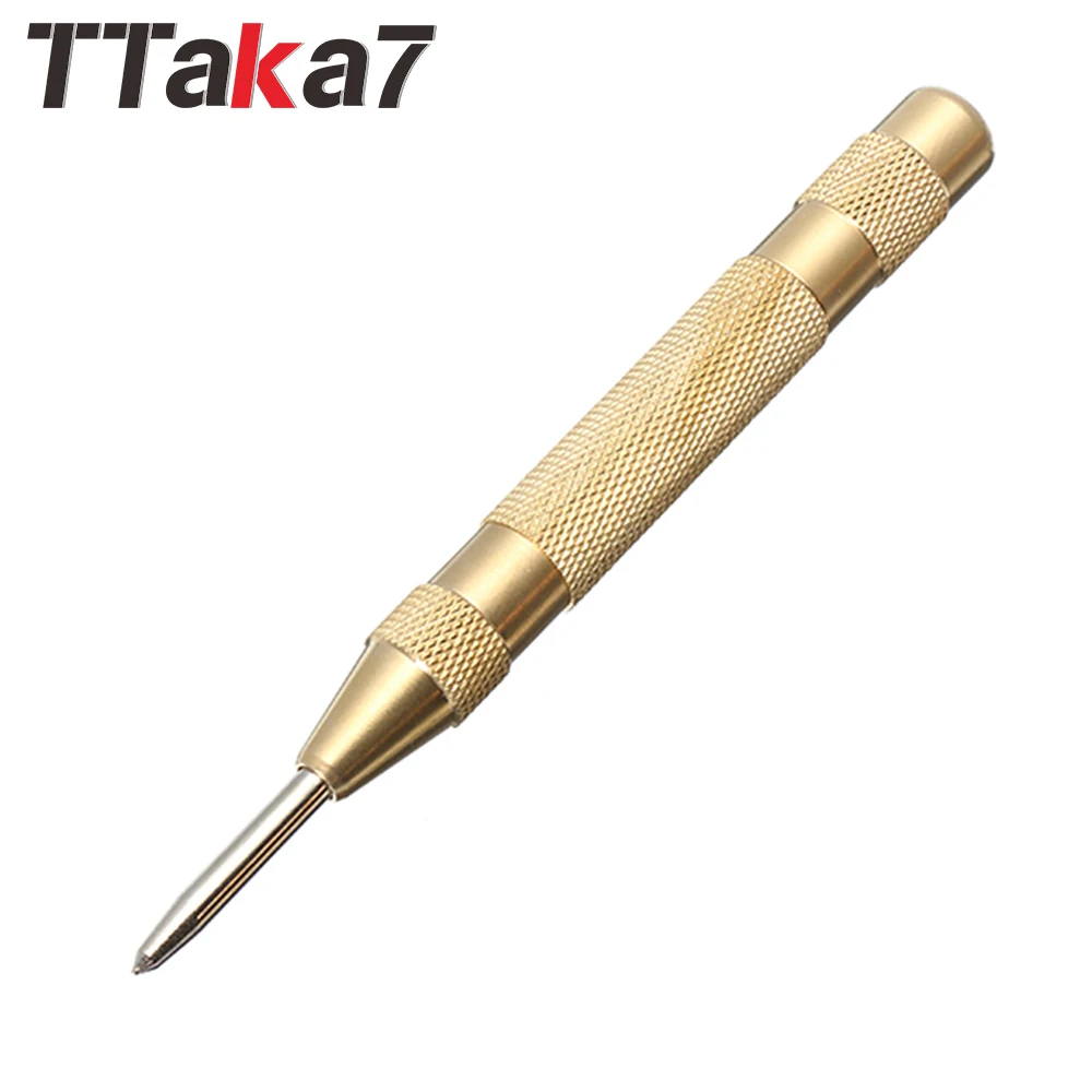 TTAKA7 автоматический Центральный штифт удар Strike Пружинные маркировки начиная отверстия инструмент 130 мм аварийного разбитое окно латунь в