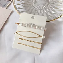 4 шт./компл. модная жемчужная заколка расческа для волос заколка для прически Аксессуары для причесок Перевозка груза падения