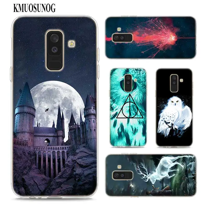 

Transparent Soft Silicone Phone Case harry potter deer owl hallow for Samsung Galaxy A9 A8 Star A7 A6 A5 A3 Plus 2018 2017 2016