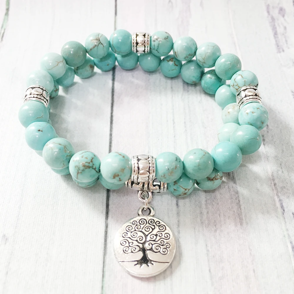 Abundance and Grounding Yoga Tsavorite Green Garnet Mala Bracelet and Bronzite natural gemstone crystal healing stretch Bracelet