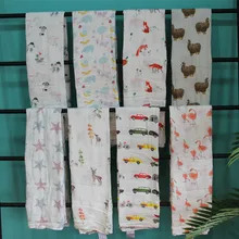 Модное детское Пеленальное мягкое Двухслойное одеяло для новорожденных, муслиновая пеленка для новорожденных, банное бамбуковое хлопковое газовое платье в стиле лисы