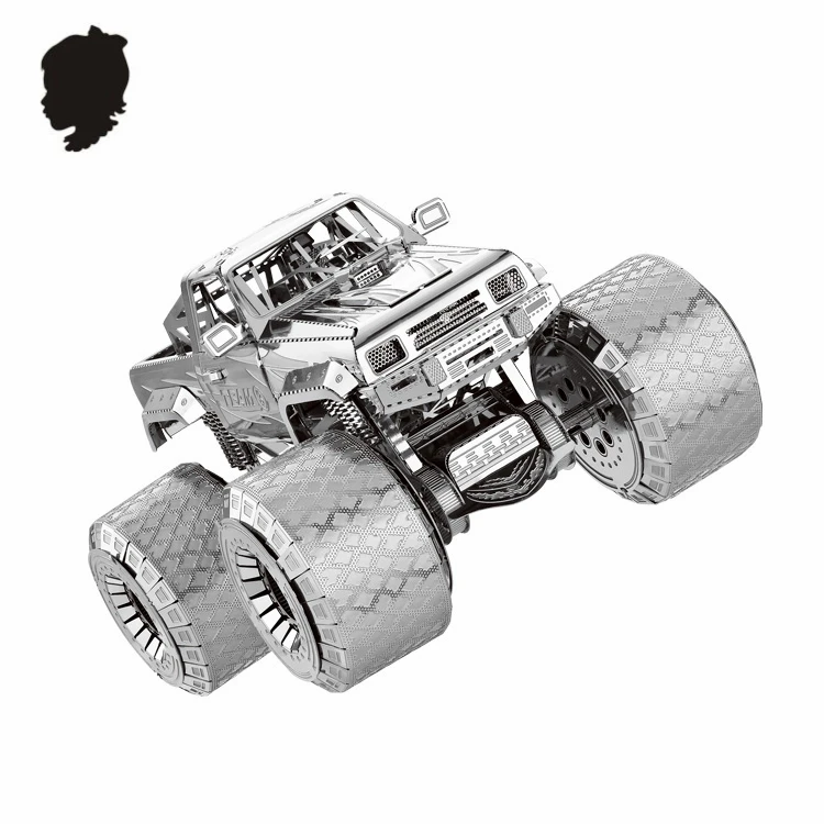

OFF-ROADER CAR NANYUAN I32206  Metal Assembly Model 3D Puzzle Super Big Tires Developing hands-on ability Creative toys 3 Sheets