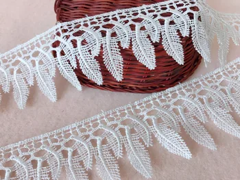 

New Leaves Tassel Lace Trim Wedding Dress Ribbon DIY Clothing Accessories 5 Yards/Lot Venice/Venise Lace Fabric Trim 10cm Wide