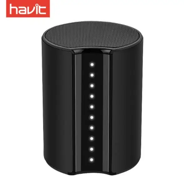 Havit M12 Bluetooth динамик s переносной стереомикрофон Super Bass беспроводной динамик 3,5 мм Aux гарнитура громкой связи звуковая коробка для телефонов - Цвет: Black