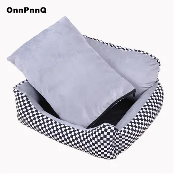 

High Quality attice Big Dog Bed Sofa Mat House Oxford Fiber Pet Bed House for large dogs Big Blanket Cushion Basket Supplies