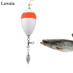 Lawaia рыбалка поплавок набор Морская рыба плавающий поплавок поворотный Trident пены композитные буй вырезать хвост кальмар группы световой