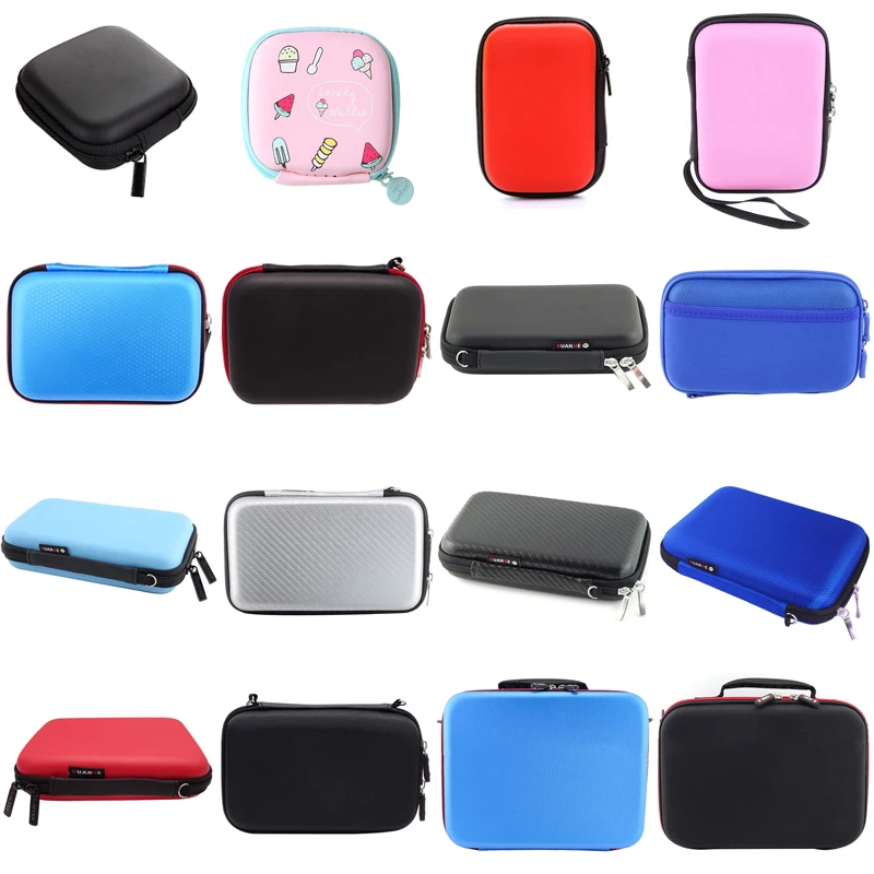 

2019 Earphone Wire Storage Box Zipper Protective Data Line Cables Storage Container Organizer Case Earbuds SD Card Storage Bag