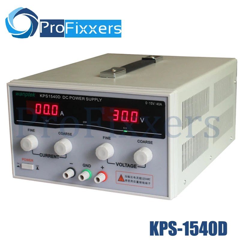 

KPS1540D High precision Adjustable LED Dual Display Switching DC power supply 220V EU 15V/40A