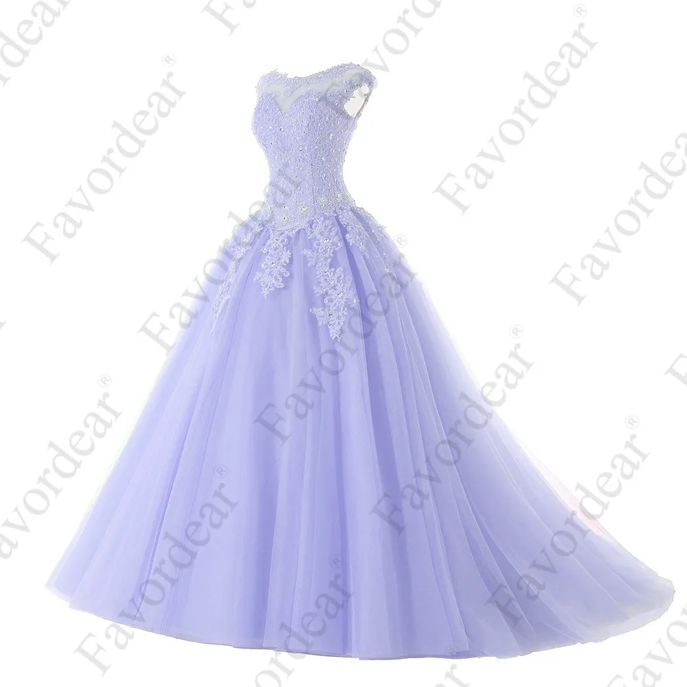 BLF-24 Favordear Бальные платья 15 лет Vestidos De 15 Anos с рукавами-крылышками цвета шампанского, красного, розового, лавандового цвета, вечерние платья - Цвет: BLF-24