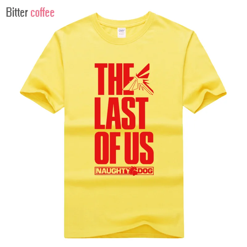 Летняя мужская футболка «последний из нас», футболка с короткими рукавами и круглым вырезом из хлопка с принтом - Цвет: 7