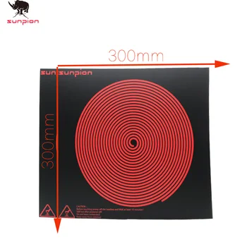 

3D Printer Heat Paper Build Surface with 3M Sticker 3D Printer heated bed Sheet 300*300mm for CR-10 CR-10S TEVO Tornado 2 5pcs