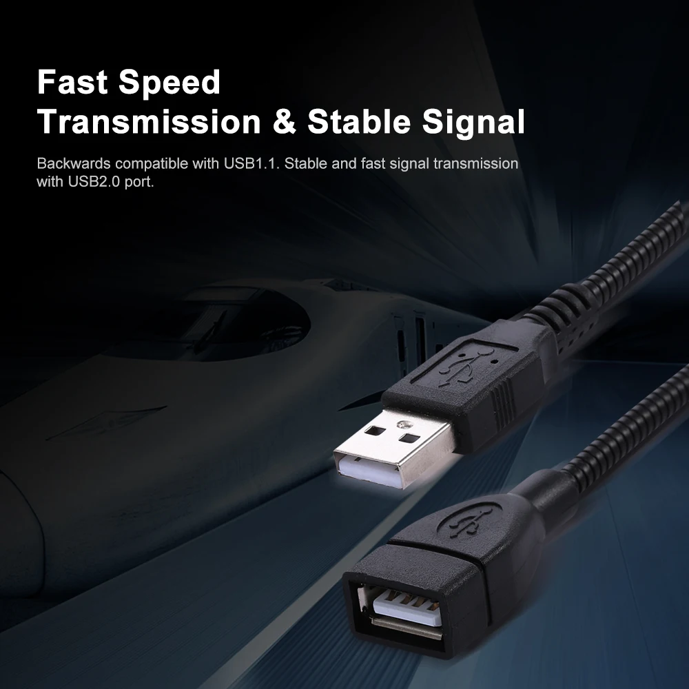 USB удлинитель USB2.0 Мужской и женский кабель 35 см быстрая Синхронизация данных для