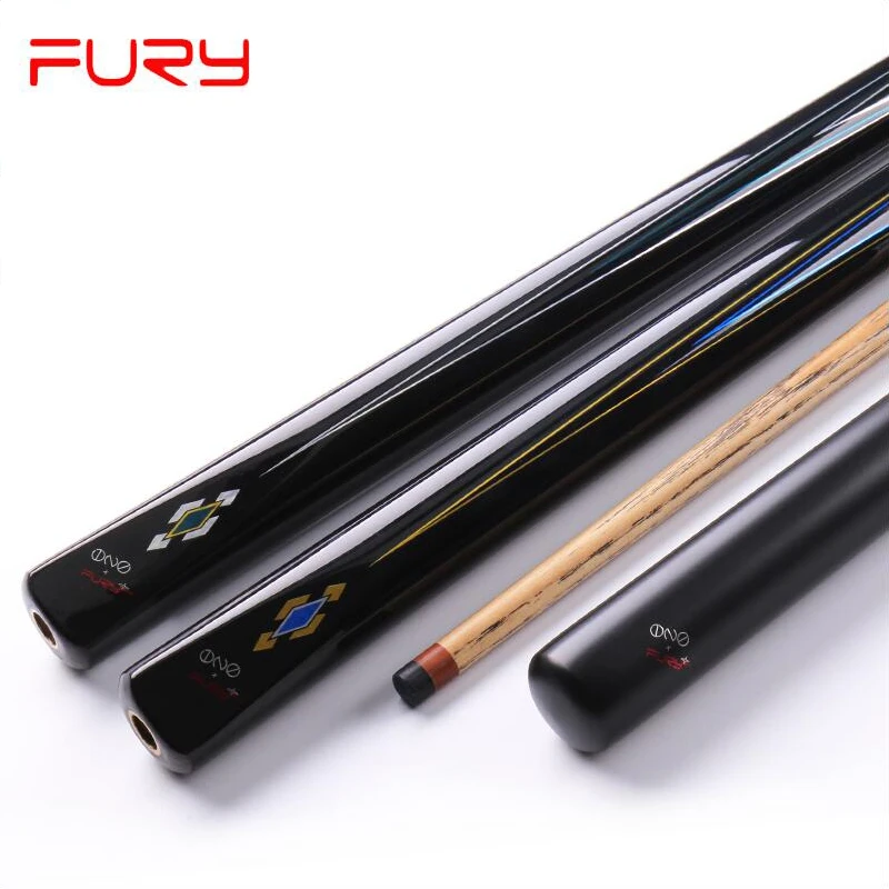 

Fury Snooker Cue TS Series One Pieces 3/4 Pieces cue 10mm Kamui Tip 145cm Length Professional Ashwood Shaft with Extension