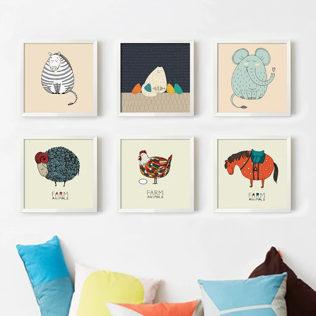 bianche wall simple and cute fat cartoon small animal canvas art painting print poster picture wall - Small Animal Pictures To Print bianche wall simple and cute fat cartoon small animal canvas art painting print poster picture wall - Small Animal Pictures To Print