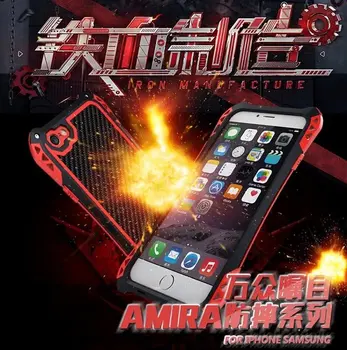 

For 6 6s case AMIRA R just Waterproof Shockproof dustproof Carbon Fiber Aluminum Metal Case Cover for iPhone 6 6s phone case