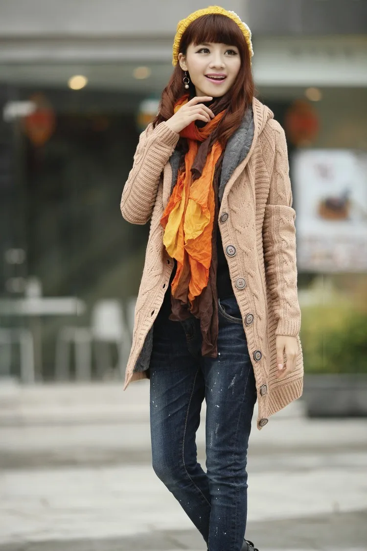 Новинка года модные женские туфли свитер куртка осень-зима повседневная одежда теплая Трикотажный кардиган женский длинный свитер пальто Onesize fb110