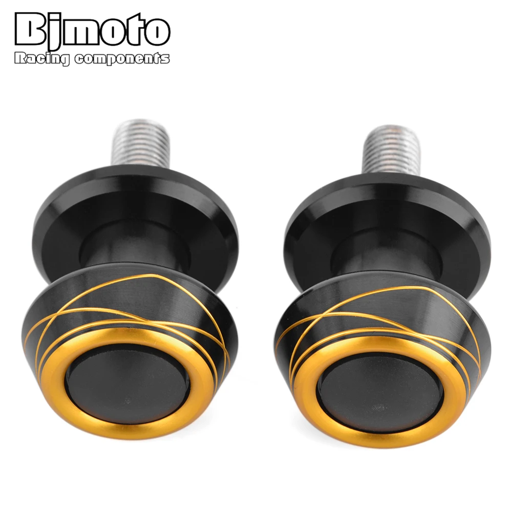 

BJMOTO 2pcs Universal 6MM 8MM 10MM Motorcycle Stand Swingarm Spools Slider Stand Screws For KTM Husqvarna Honda Yamaha Kawasaki