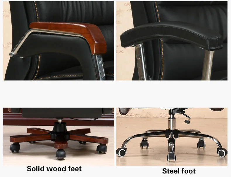 Высокое качество кожа поворотный офисный стул Smart Электрический массажный стул подъема удлинить спинки cadeira bureaustoel ergonomisch
