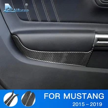 Velocità per Ford Mustang Accessori 2015 2016 2017 2018 2019 In Fibra di Carbonio del Portello di Automobile Pannello di Copertura Sticker Interni Trim Decal
