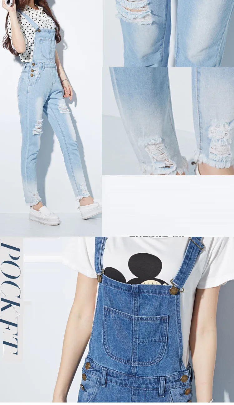 Women's new 2017 summer fashion large size female straight strap walnut cowboy straps pants high waist Korean version of the strap pants (10)