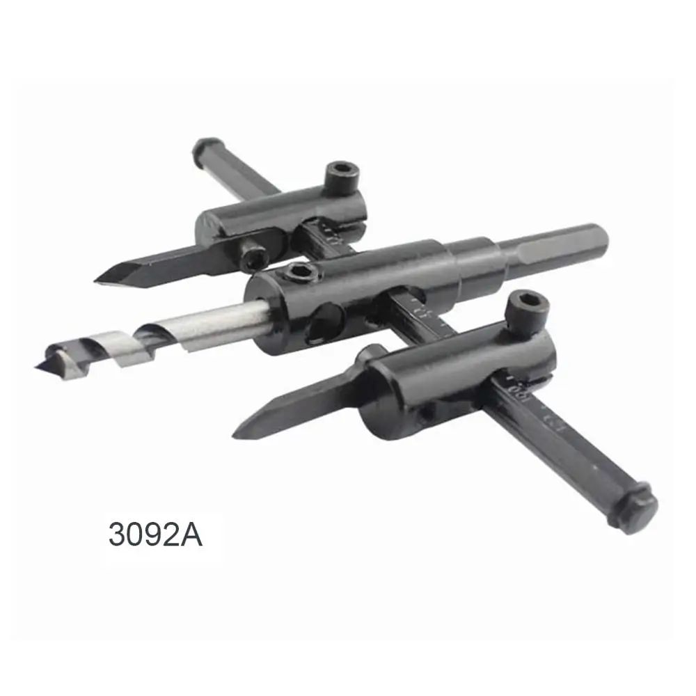 

Woodworking Drill 200/300mm Adjustable Wood Drywall Circle Hole Saw Cutter Plaster Board Woodworking Drill Bit