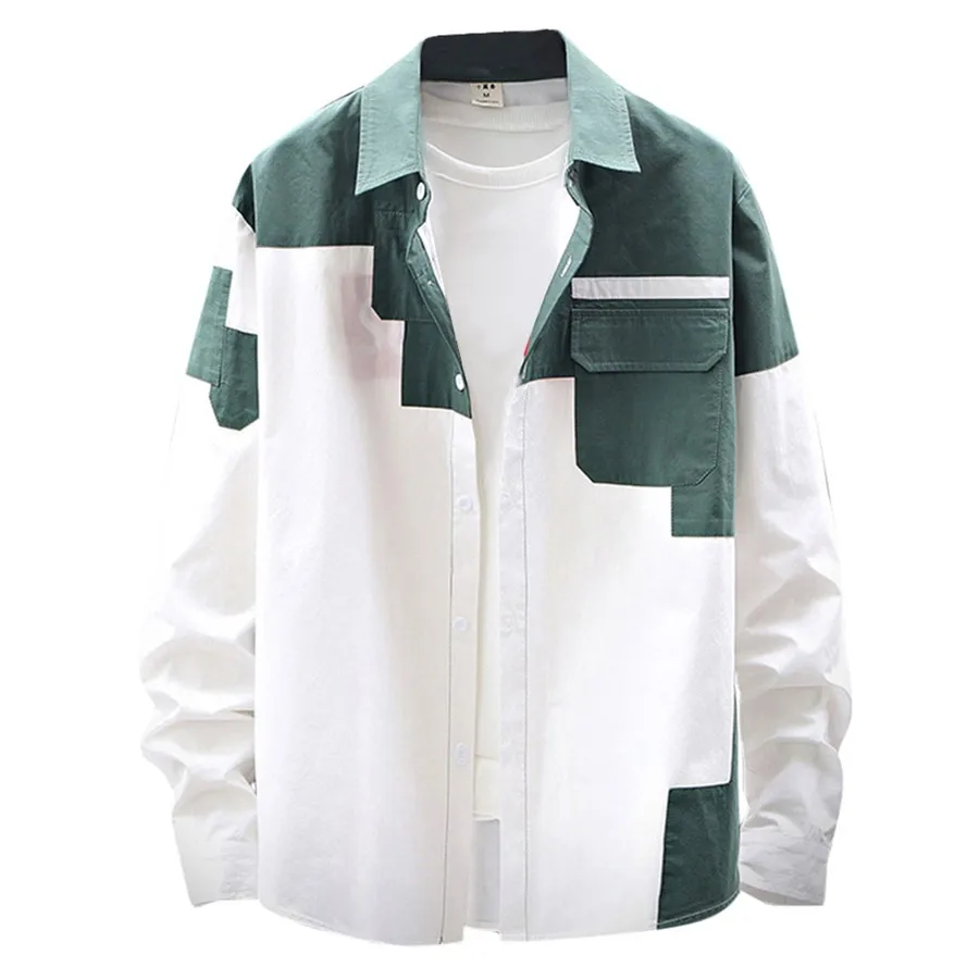 2019 Mens new surfing shirt long-sleeved shirt casual fashion plus size swimming suit for men long camiseta surf quick-dry 30J22 (1)