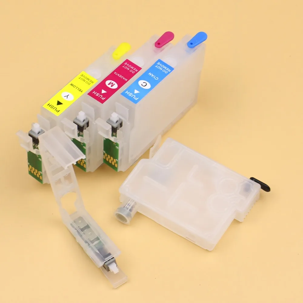 T1971 T1962 T1963 T1964 перезаправляемый чернильный картридж для Epson XP201 XP211 XP401 XP411 XP204 XP214
