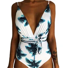 Сексуальный цельный купальник с принтом женский купальный костюм с открытой спиной пуш-ап пляжный купальный костюм Купальник для девочек