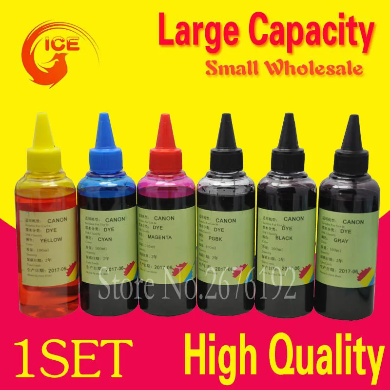 600ML INK For Canon PIXMA TS9050 TS9055 TS 9050 TS 9055 MG7750 TS8050 Printer Cartridge Ink Kit