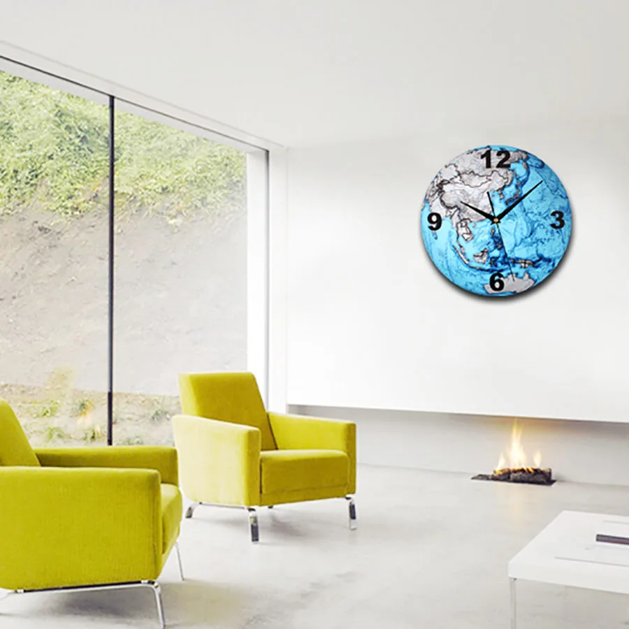 Earth Art Wall Saatk креативные тихие персонализированные часы для дома настенные