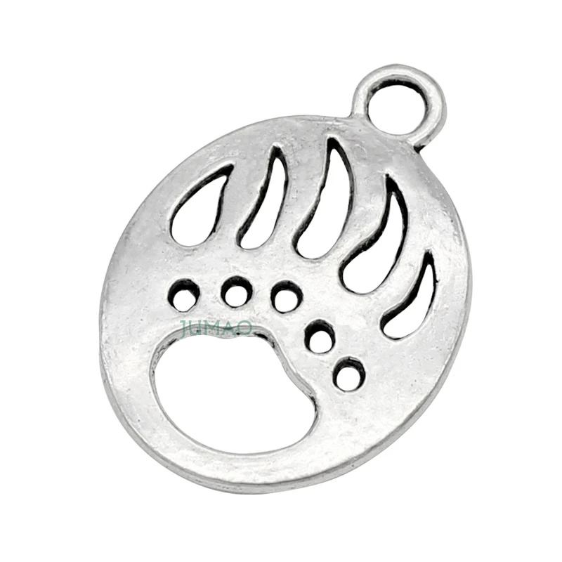 

10pcs/lot--Antique Silver / Bronze Bear Claw Charms Pendant, Dog Paw Charms 30x22mm
