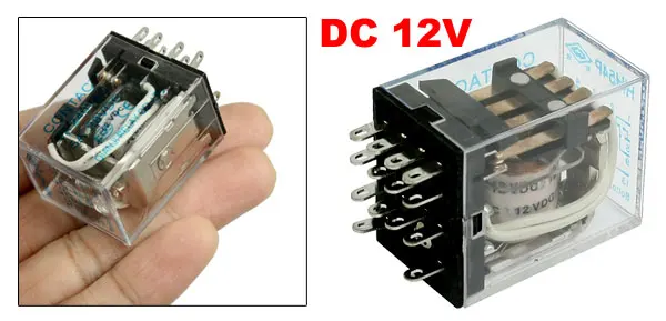 HH54P DC 12V Coil 14 Pin General Power Relay 4PDT 5A 240VAC 28VDC
