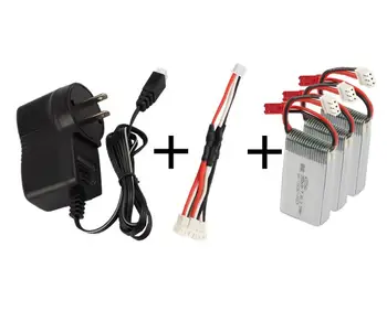 

YUKALA X401H X402 RC quadcopter 7.4V 350mAh Li-polymer battery 3pcs with wall charger