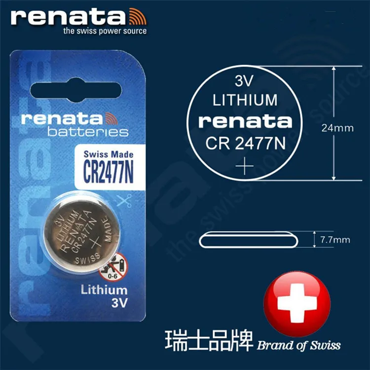 Горячий RENATA CR2477N CR2477 2477 3 В высокая производительность высокая термостойкость батарейки