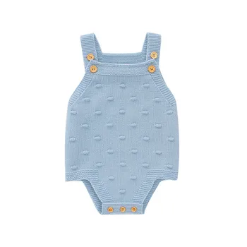 

Summer Infant Baby Girls Sleeveless Rompers Kids Boys Solid Bodysuit Jumpsuit Newborn Clothes