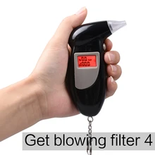 CDEN мундштук Алкотестер для водителей дыхания ЖК-дисплей дыхательный спирт тестер сборный полицейский спирт