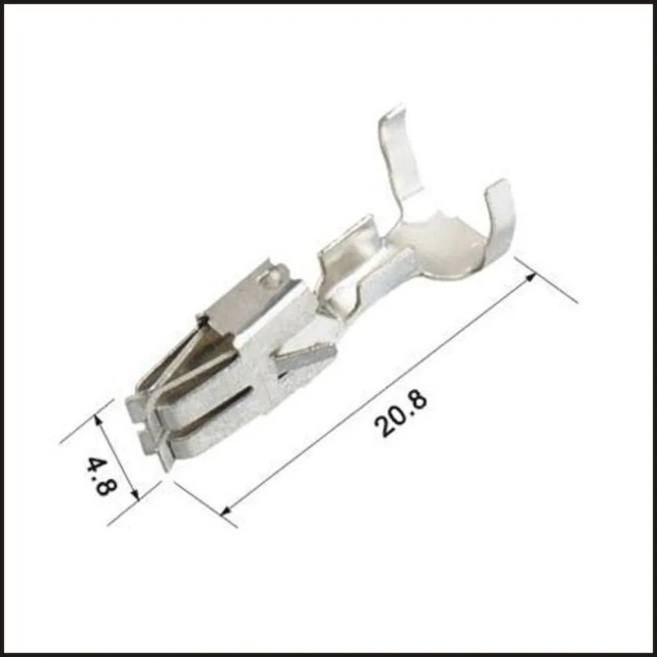 

Terminals wire connector female cable connector male terminal Plugs sockets seal Copper terminal H62Y2 DJ6218B-6.3B