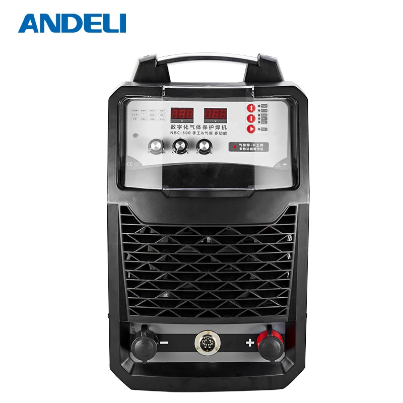 

Andeli Digitale Industrie Heavy Load Type Zes Modules Mig Lassen welding Machine Mig-500f 380 V Mig/mma/kerving 3 In 1 Lasser