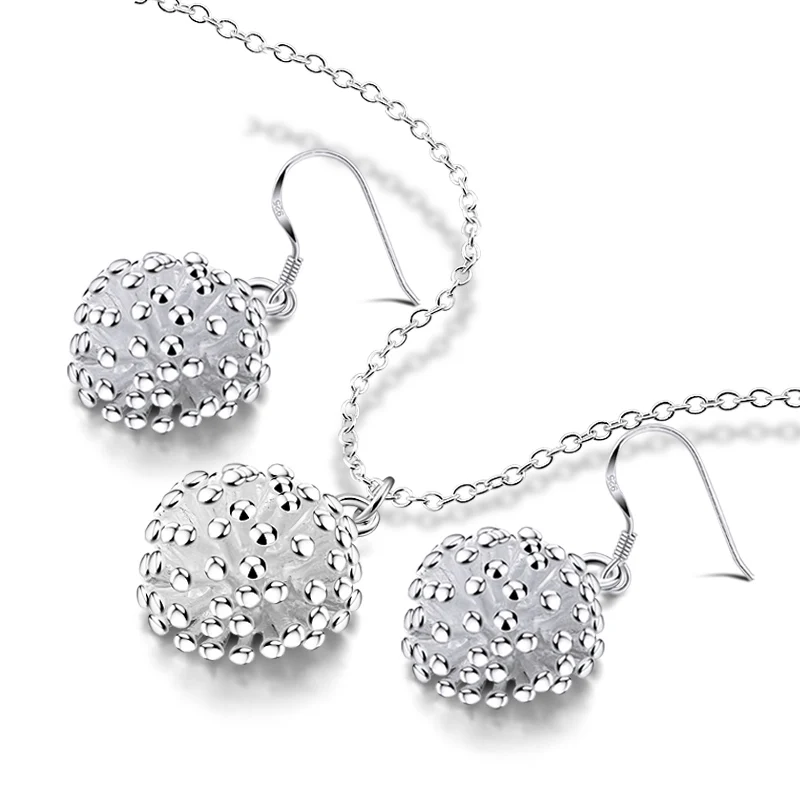 Классический Модный Ювелирный Набор из стерлингового серебра 925 пробы ожерелье