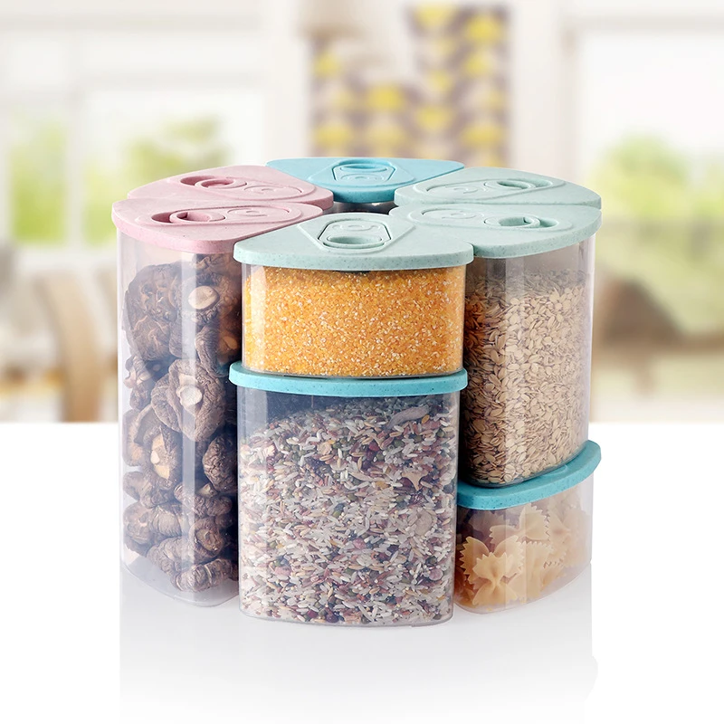 

1pcs High Quality Kitchen Storage Box Sealing Grain Food Preservation Plastic Container Box Organizer Case Kitchen accessories