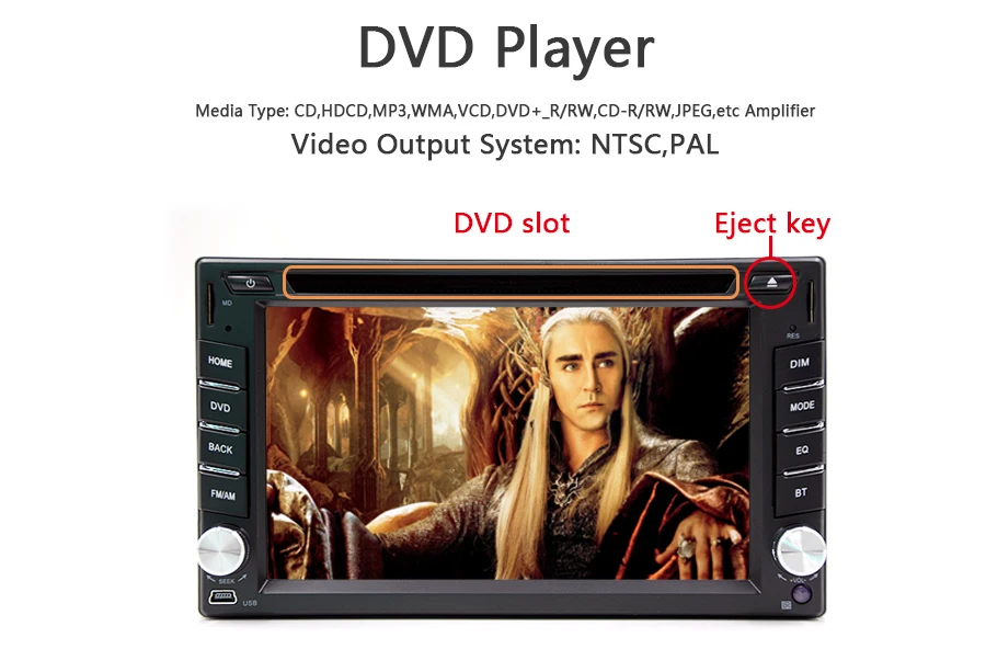 Clearance 6.2" 2 Din  universal Car dvd Player gps navigaton for Nissan/Hyundai Elantra/Sonata/Santa Fe/Verna/Tucson/Accent/I20 12