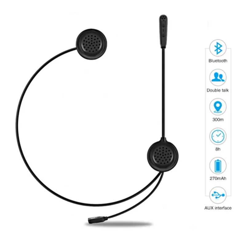 EJEAS Helmet Headset Motorcycle Bluetooth Interphone