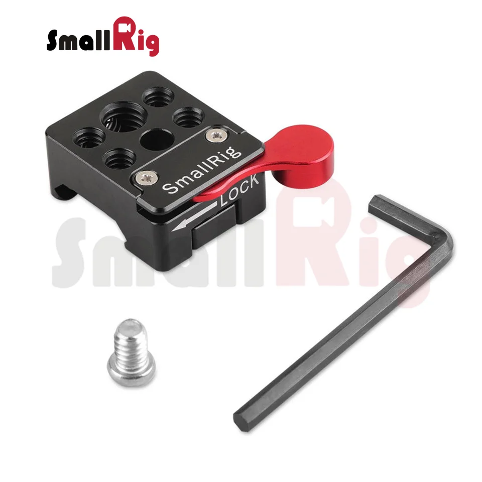 Braçadeira da Nato com Uma Alavanca de Travamento Material de Alumínio da Sapata Fria com 1 Furos da Linha-1885 Smallrig Vermelha Permite Montar - 4 3 8 um - Image 6