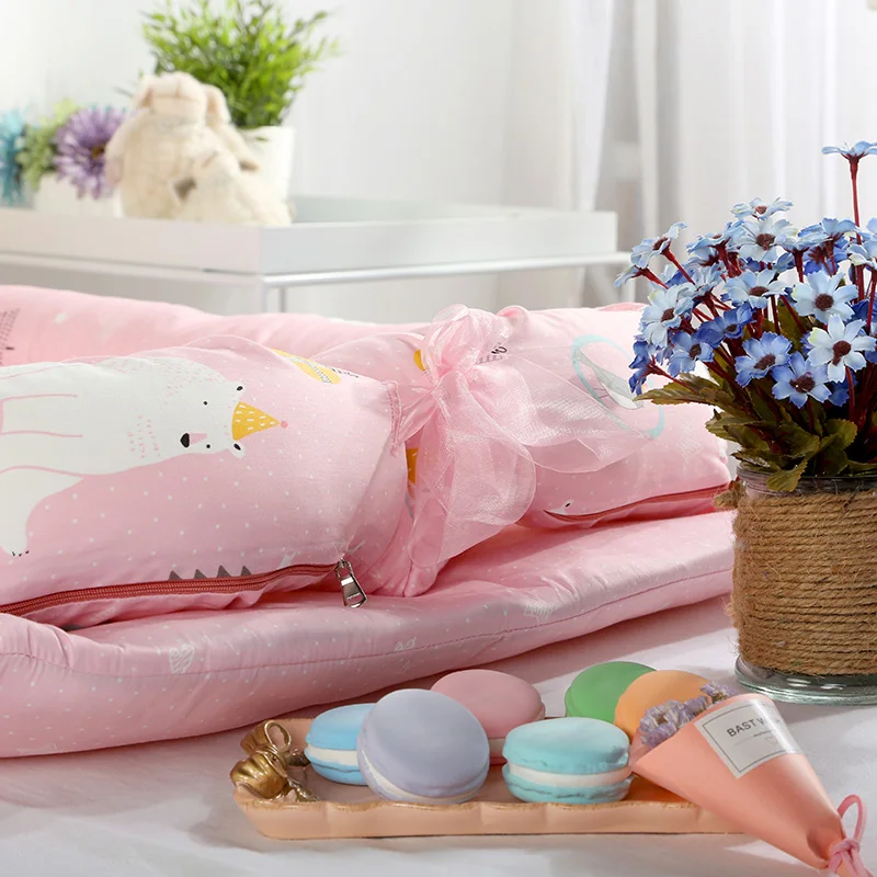 Детские блестящие Co-спальные кроватки Детская кроватка портативная моющаяся кровать для путешествий изолированный костюм с одеялом для детей