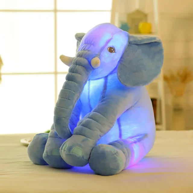 50cm 4colors Elephant Plush Toy Big Size Flashing LED Light Elephant